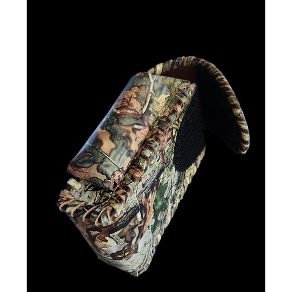 Rugged Camo Cigarette Leather Case Lighter Pouch Clip Top Regular 100's Holder - Picture 4 of 9